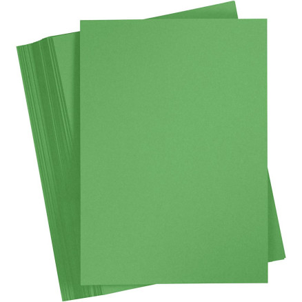 Karton, farbig, A4, Blatt 210x297 mm, 180 g, Grasgrün, 100 Bl./ 1 Pck Karton, farbig, A4, Blatt 210x297 mm, 180 g, Grasgrün, 100 Bl./ 1 Pck von Paper Concept