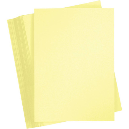 Karton, farbig, A4, Blatt 210x297 mm, 180 g, Hellgelb, 100 Bl./ 1 Pck Karton, farbig, A4, Blatt 210x297 mm, 180 g, Hellgelb, 100 Bl./ 1 Pck von Paper Concept