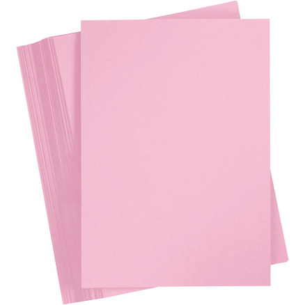 Karton, farbig, A4, Blatt 210x297 mm, 180 g, Hellpink, 100 Bl./ 1 Pck Karton, farbig, A4, Blatt 210x297 mm, 180 g, Hellpink, 100 Bl./ 1 Pck von Paper Concept