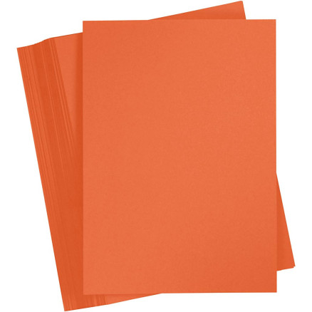 Karton, farbig, A4, Blatt 210x297 mm, 180 g, Orange, 100 Bl./ 1 Pck Karton, farbig, A4, Blatt 210x297 mm, 180 g, Orange, 100 Bl./ 1 Pck von Paper Concept