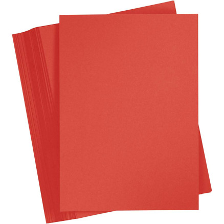 Karton, farbig, A4, Blatt 210x297 mm, 180 g, Rot, 100 Bl./ 1 Pck Karton, farbig, A4, Blatt 210x297 mm, 180 g, Rot, 100 Bl./ 1 Pck von Paper Concept