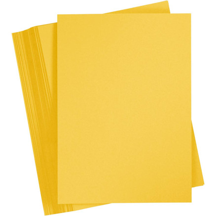 Karton, farbig, A4, Blatt 210x297 mm, 180 g, Sonnengelb, 100 Bl./ 1 Pc Karton, farbig, A4, Blatt 210x297 mm, 180 g, Sonnengelb, 100 Bl./ 1 Pc von Paper Concept