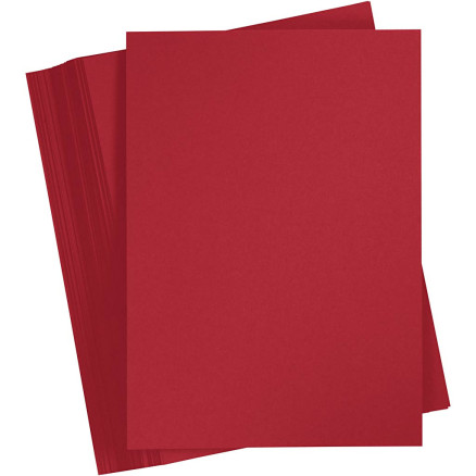 Karton, farbig, A4, Blatt 210x297 mm, 180 g, Weihnachtsrot, 100 Bl./ 1 Karton, farbig, A4, Blatt 210x297 mm, 180 g, Weihnachtsrot, 100 Bl./ 1 von Paper Concept