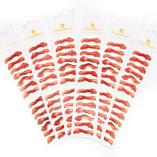 Paper House Productions 3 Stück Aufkleber Halbblätter zum Basteln, Scrapbooking & Sammeln - Knuspriger Speck 6er Pack Paper House Productions 3 Stück Aufkleber Halbblätter zum Basteln, Scrapbooking & Sammeln - Knuspriger Speck 6er Pack von Paper House Productions