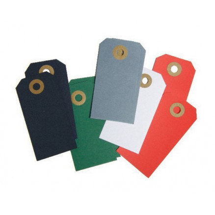 Paper Line Manilla-Etiketten Farbenmix 4x8cm - 10 Stk von Paper Line