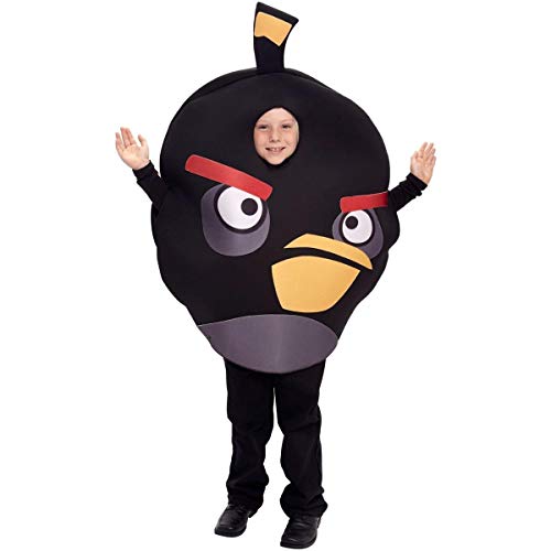 Angry Birds - Kinderkostüm - Schwarz - OneSize von PAPER MAGIC