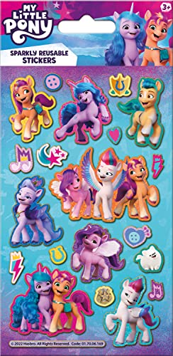 My Little Pony Glitzernde Folienaufkleber-Packung, offizielles Lizenzprodukt, wiederverwendbar auf nicht-porösen Oberflächen, ideal für Mädchen ab 3 Jahren, perfekt für Geschenke und Geschenke, My Little Pony Glitzernde Folienaufkleber-Packung, offizielles Lizenzprodukt, wiederverwendbar auf nicht-porösen Oberflächen, ideal für Mädchen ab 3 Jahren, perfekt für Geschenke und Geschenke, von Paper Projects