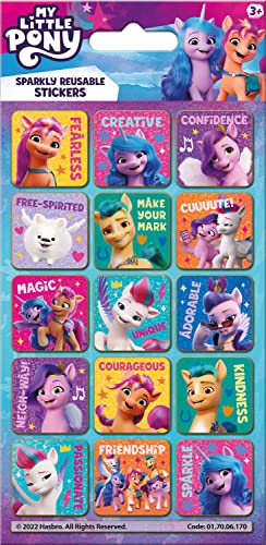 My Little Pony Glitzernde Beschriftungsaufkleber, offizielles Lizenzprodukt, wiederverwendbar auf nicht-porösen Oberflächen, Mädchen, ab 3 Jahren, perfekt für Geburtstagsgeschenke, Partytüten, Kunst My Little Pony Glitzernde Beschriftungsaufkleber, offizielles Lizenzprodukt, wiederverwendbar auf nicht-porösen Oberflächen, Mädchen, ab 3 Jahren, perfekt für Geburtstagsgeschenke, Partytüten, Kunst von Paper Projects