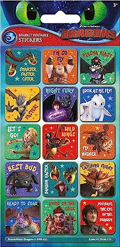 Paper Projects 01.70.06.175 DreamWorks Dragons Sparkly Beschriftungsaufkleber, offizielles Lizenzprodukt, wiederverwendbar auf nicht-porösen Oberflächen, 19,5 cm x 9,5 cm Paper Projects 01.70.06.175 DreamWorks Dragons Sparkly Beschriftungsaufkleber, offizielles Lizenzprodukt, wiederverwendbar auf nicht-porösen Oberflächen, 19,5 cm x 9,5 cm von Paper Projects