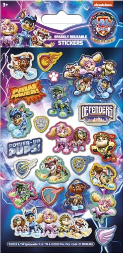 Paper Projects 01.70.06.181 Paw Patrol The Mighty Movie Glitzernde Aufkleber, offizielles Lizenzprodukt, wiederverwendbar auf Nicht porösen Oberflächen, Mehrfarbig, 19,5 cm x 9,5 cm Paper Projects 01.70.06.181 Paw Patrol The Mighty Movie Glitzernde Aufkleber, offizielles Lizenzprodukt, wiederverwendbar auf Nicht porösen Oberflächen, Mehrfarbig, 19,5 cm x 9,5 cm von Paper Projects