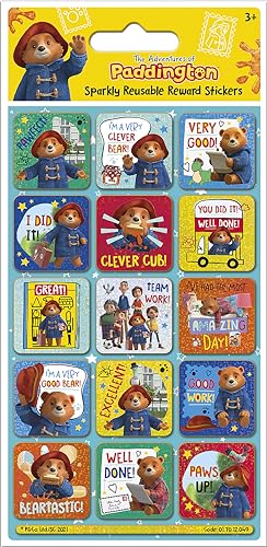 Paper Projects 01.70.12.049 Adventures of Paddington Glitzernde Belohnungsaufkleber, offizielles Lizenzprodukt, wiederverwendbar auf nicht-porösen Oberflächen, 19,5 cm x 9,5 cm Paper Projects 01.70.12.049 Adventures of Paddington Glitzernde Belohnungsaufkleber, offizielles Lizenzprodukt, wiederverwendbar auf nicht-porösen Oberflächen, 19,5 cm x 9,5 cm von Paper Projects