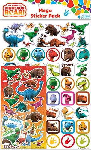 The World of Dinosaurier Roar! Mega Sticker Pack | Drei Arten von Aufklebern (insgesamt 150) | wiederverwendbar auf nicht porösen Oberflächen von Paper Projects