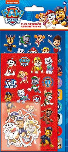 Paper Projects Paw Patrol Aufkleber-Set, sortiert, 3 Arten von Aufklebern, perfekt für Dekoration und Scrapbooking, blau/rot, 24,5 cm x 11 cm von Paper Projects