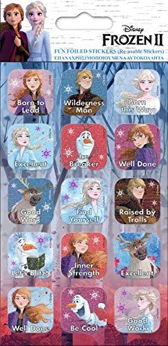 Paper Projects 9123694 Frozen 2 glitzernde, wiederverwendbare Belohnungsaufkleber, 19,5 cm x 9,5 cm Paper Projects 9123694 Frozen 2 glitzernde, wiederverwendbare Belohnungsaufkleber, 19,5 cm x 9,5 cm von Paper Projects