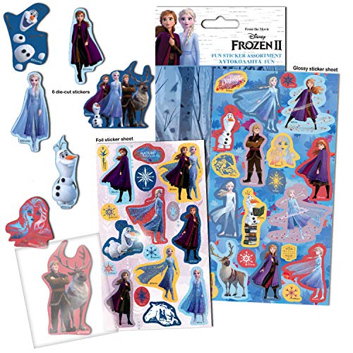 Paper Projects 9124158 Disney Frozen 2 Sortiment, Aufkleber-Set, Blau, 24,5 x 11 cm von Paper Projects