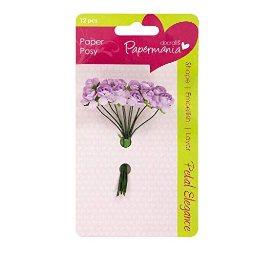 Papermania PMA 368301 Blumenverzierung, Lila-Rose von Papermania