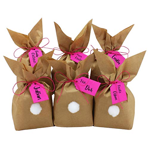 Papierdrachen 12 Osterhasen zum selber Basteln und Befüllen - Kreatives Geschenk zu Ostern mit 12 Papiertüten, Kordel und Pompons - für Mädchen Papierdrachen 12 Osterhasen zum selber Basteln und Befüllen - Kreatives Geschenk zu Ostern mit 12 Papiertüten, Kordel und Pompons - für Mädchen von Papierdrachen