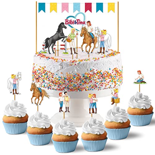Papierdrachen Cake Topper Bibi & Tina - Kuchendekoration Kuchen Topper 19-teilig - Decor Pics für Geburtstagskuchen - Kindergeburtstag Tortendeko - Set 6 Papierdrachen Cake Topper Bibi & Tina - Kuchendekoration Kuchen Topper 19-teilig - Decor Pics für Geburtstagskuchen - Kindergeburtstag Tortendeko - Set 6 von Papierdrachen