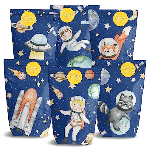 Papierdrachen 12 bedruckte Geschenktüten zum Geburtstag - Thema Weltall - Mitgebsel zum Befüllen und Verschenken - kleines Dankeschön an deine Gäste Papierdrachen 12 bedruckte Geschenktüten zum Geburtstag - Thema Weltall - Mitgebsel zum Befüllen und Verschenken - kleines Dankeschön an deine Gäste von Papierdrachen