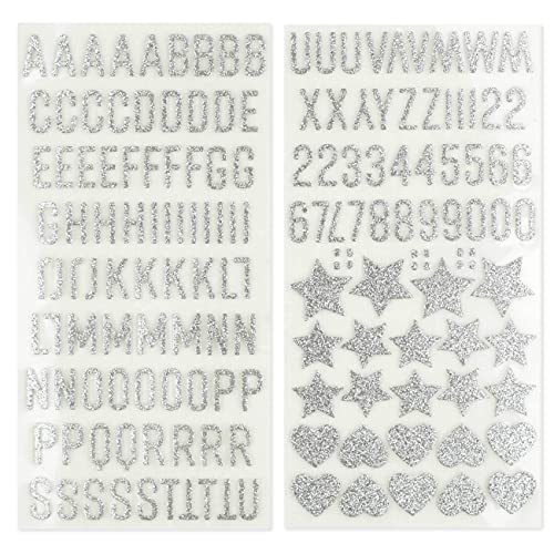 Papierdrachen Selbstklebende Moosgummi Glitzer Buchstaben und Zahlen aus Moosgummi | ABC | zum Basteln und Gestalten von Schultüten, Karten, Kerzen und vielem mehr - DIY Buchstaben Set - Silber Papierdrachen Selbstklebende Moosgummi Glitzer Buchstaben und Zahlen aus Moosgummi | ABC | zum Basteln und Gestalten von Schultüten, Karten, Kerzen und vielem mehr - DIY Buchstaben Set - Silber von Papierdrachen