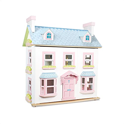 Le Toy Van - Mayberry Manor Doll House Large Wooden Doll House, Girls & Boys 3 Storey Wooden Dolls House Play Set - Suitable for Ages 3+ von Papo