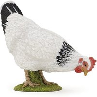 PAPO 51160 DAS LEBEN AUF DEM BAUERNHOF Pickendes weißes Huhn von Papo