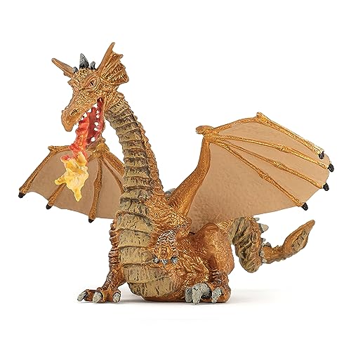 Papo 39095 0, Tiere, Tierdruck, Feuerspeiender Drache. Spiel, Unisex-Kinder, Gold Papo 39095 0, Tiere, Tierdruck, Feuerspeiender Drache. Spiel, Unisex-Kinder, Gold von Papo