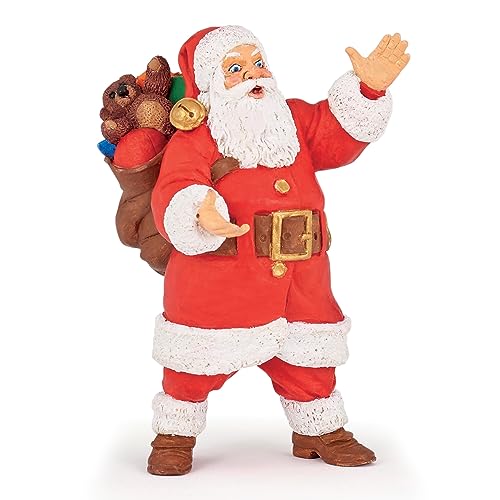 Papo - Weihnachtsmann, Zauber der verzauberten Welt, Handgemalte Figur für Kinder ab 3 Jahren - Weihnachtsstimmung und Weihnachtsstimmung zum Sammeln von Papo