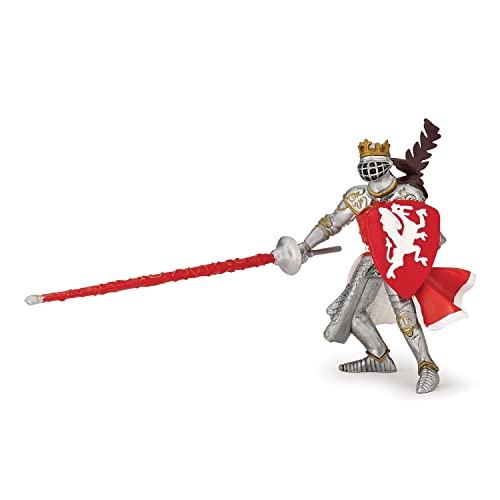 Papo 39386, Drachenkönig, rot Mittelalter-Fantasy Figur, Mehrfarben von Papo