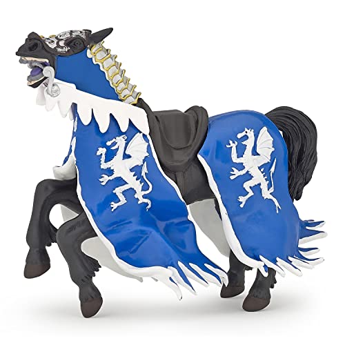 Papo -Handbemalt - Figuren -Mittelalter-Fantasy -Pferd des Drachenkönigs, blau-39389-Sammelbar-Für Kinder - Geeignet für Jungen und Mädchen - Ab 3 Jahren Papo -Handbemalt - Figuren -Mittelalter-Fantasy -Pferd des Drachenkönigs, blau-39389-Sammelbar-Für Kinder - Geeignet für Jungen und Mädchen - Ab 3 Jahren von Papo