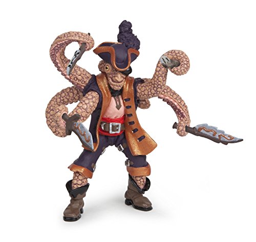 PAPO 39464 Octopus mutierter Pirat Tiere Figur, Krakenmutant, Spielfigur, Mehrfarben von Papo