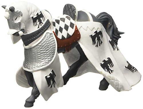 Papo 39786 Mittelalter-Fantasy Brave, Solide, Pferd des Paladins, weiß Figur, Mehrfarben Papo 39786 Mittelalter-Fantasy Brave, Solide, Pferd des Paladins, weiß Figur, Mehrfarben von Papo