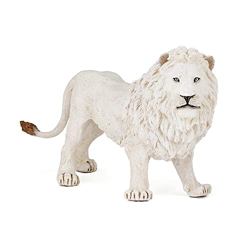 Papo -Handbemalt - Figuren -Wildtiere Der Welt-Weißer Löwe-50074-Sammelbar-Für Kinder - Geeignet für Jungen und Mädchen - Ab 3 Jahren von Papo