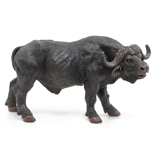 Papo 50114 - Afrikanischer Büffel, Spielfigur, Schwarz von Papo