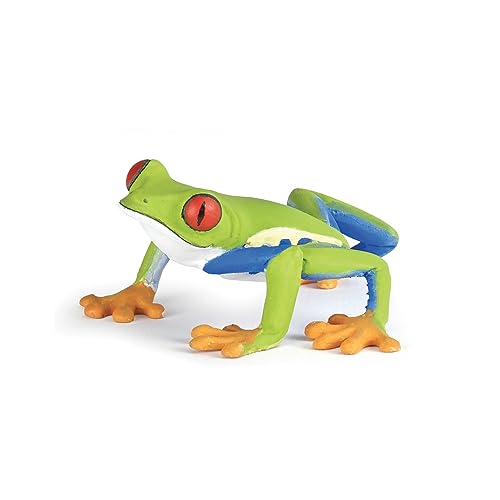 Papo 50210 WILDTIERE DER Welt Tiere Figur, Rotaugenlaubfrosch, Mehrfarben von Papo