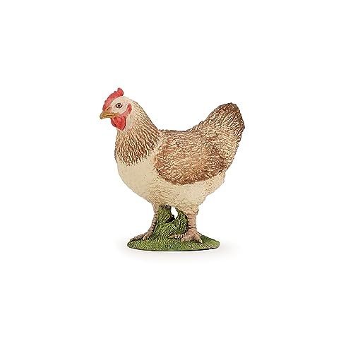 Papo -Handbemalt - Figuren -Das Leben auf dem Bauernhof-Rotes Huhn-51159-Sammelbar-Für Kinder - Geeignet für Jungen und Mädchen - Ab 3 Jahren von Papo