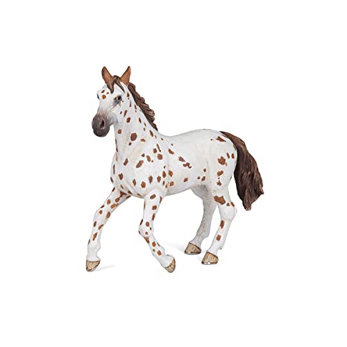 Papo -Handbemalt - Figuren -Pferd, Fohlen und Ponys -Appaloosa Stute braun-51509-Sammelbar-Für Kinder - Geeignet für Jungen und Mädchen - Ab 3 Jahren von Papo