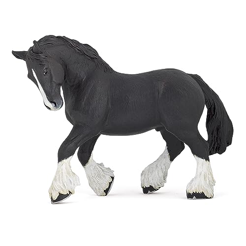Papo 51517 Black Pferd Horses, Foals and Ponies Shire Hengst Schwarz, Spiel, Mehrfarbig, Standard Papo 51517 Black Pferd Horses, Foals and Ponies Shire Hengst Schwarz, Spiel, Mehrfarbig, Standard von Papo