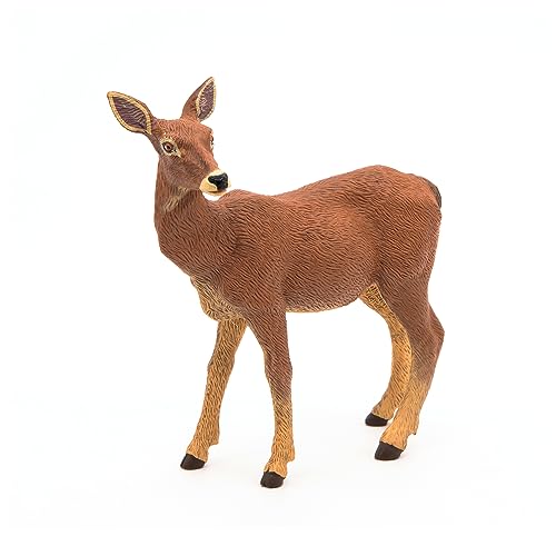 Papo -Handbemalt - Figuren -Wildtiere Der Welt-Hirschkuh-53014-Sammelbar-Für Kinder - Geeignet für Jungen und Mädchen - Ab 3 Jahren von Papo