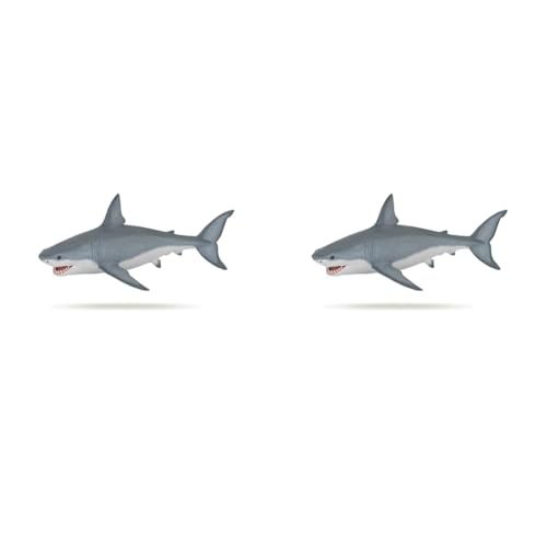 Papo 56002 - weißer Hai, Spielfigur (Packung mit 2) von Papo