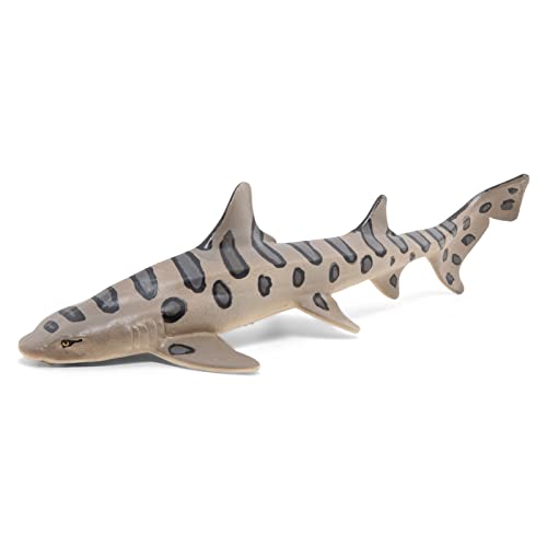 Papo - Tierfigur - Leopardenhai, Kinderspielzeug aus der Welt der Meere ab 3 Jahren - Entdeckung der Unterwasserkreaturen durch Lernspiele von Papo