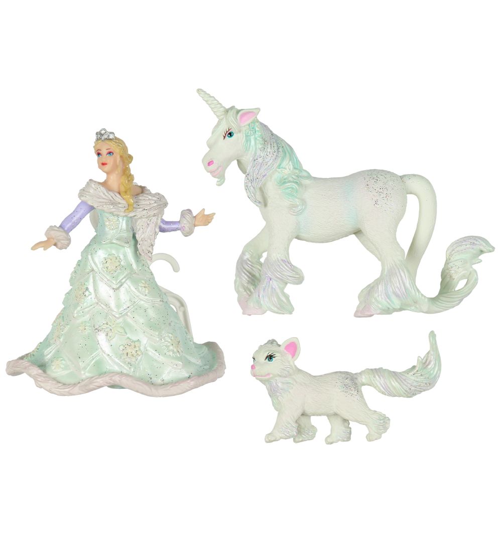 Papo Ice Queen m. Einhorn & Katze - Papo - One Size - Spielzeugfiguren Papo Ice Queen m. Einhorn & Katze - Papo - One Size - Spielzeugfiguren von Papo