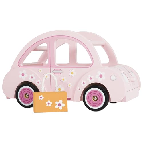Le Toy Van - Wooden Daisylane Sophie's Car Accessories Play Set for Dolls Houses, Dolls House Furniture Sets - Suitable for Ages 3+ von Le Toy Van