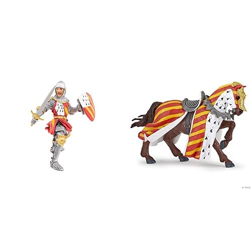 Papo-Lot de 2 Figurines - Collection Médieval - Fantastique - Chevalier au tournoi + Cheval de Tournoi Papo-Lot de 2 Figurines - Collection Médieval - Fantastique - Chevalier au tournoi + Cheval de Tournoi von Papo