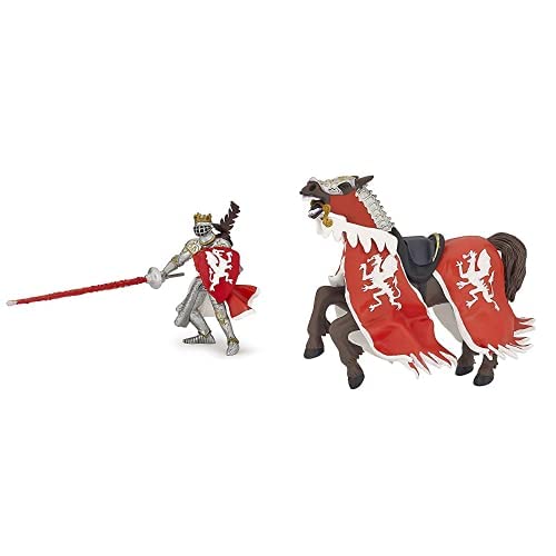 Papo-Lot de 2 Figurines - Collection Médieval - Fantastique - ROI au Dragon Rouge + Cheval du ROI au Dragon Rouge Papo-Lot de 2 Figurines - Collection Médieval - Fantastique - ROI au Dragon Rouge + Cheval du ROI au Dragon Rouge von Papo