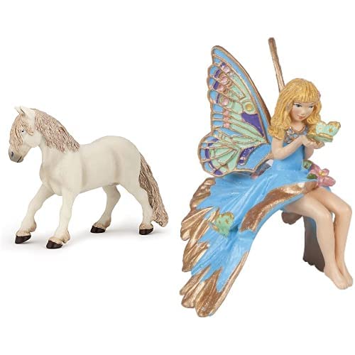 Papo-Lot de 2 Figurines- Collection Monde Enchanté - Poney féerique + Enfant elfe bleu Papo-Lot de 2 Figurines- Collection Monde Enchanté - Poney féerique + Enfant elfe bleu von Papo