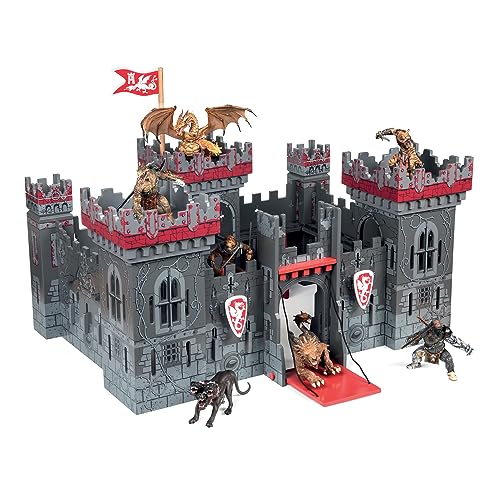 Papo - Mutantenburg - Spielzeugschloss - ab 3 Jahren - Fantastisch und mittelalterlich - Figuren Nicht enthalten - Leicht zusammenzubauen - REGT die Fantasie an - 58 x 40 x 30 cm von Papo