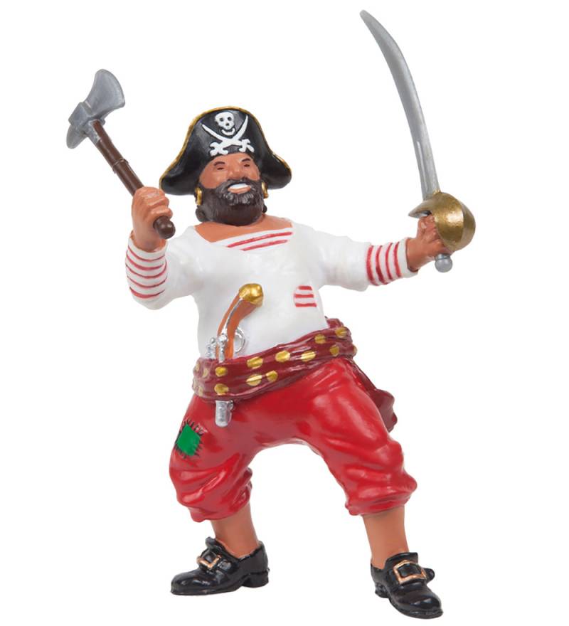 Papo Pirat m. Axt - H: 8 cm - Papo - One Size - Spielzeugfiguren von Papo