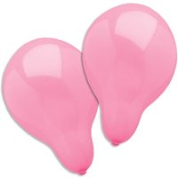 Luftballons in Rosa, 10 Stück, 25cm Luftballons in Rosa, 10 Stück, 25cm von Papstar