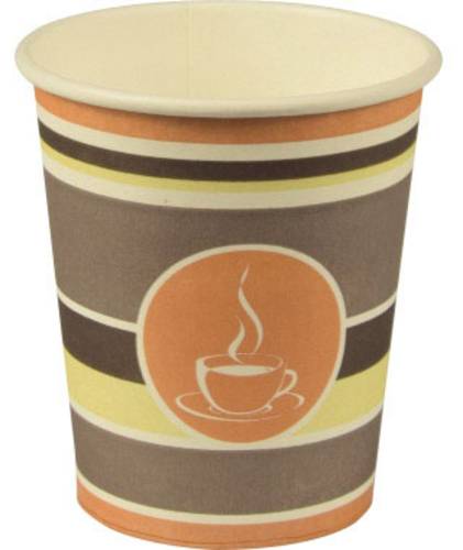 Papstar 90128 Trinkbecher Coffee To Go 90128 0,2l braun 50 St./Pack von Papstar